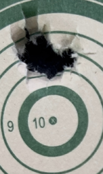 2023-06-22 Bullshark .25 8 shot group JSB Exact Heavy King Mark II.webp
